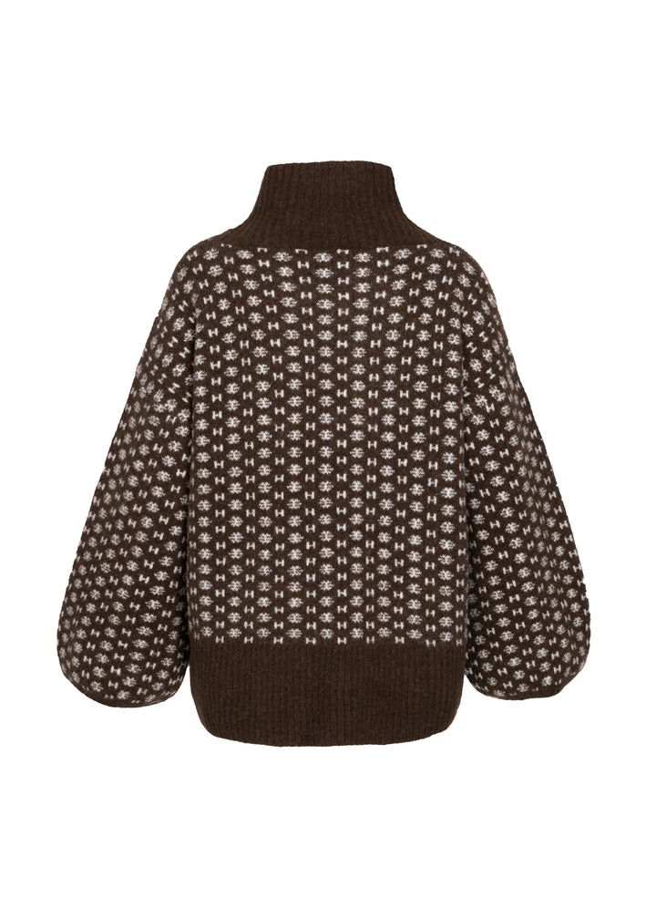 Hést Logo Sweater Dark Earth