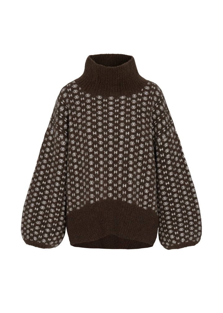 Hést Logo Sweater Dark Earth