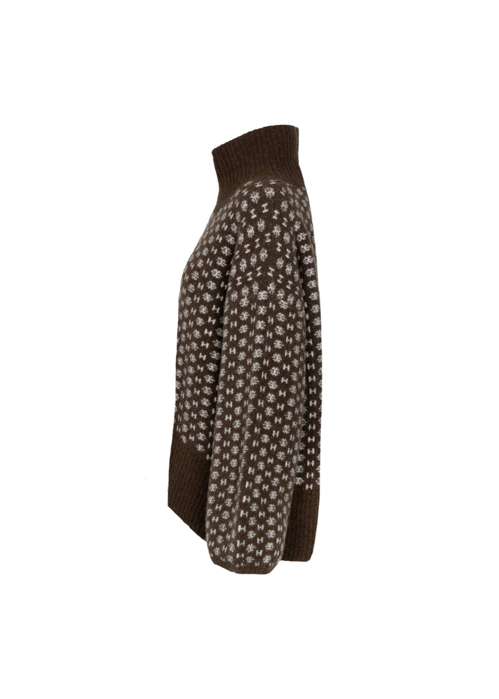 Hést Logo Sweater Dark Earth