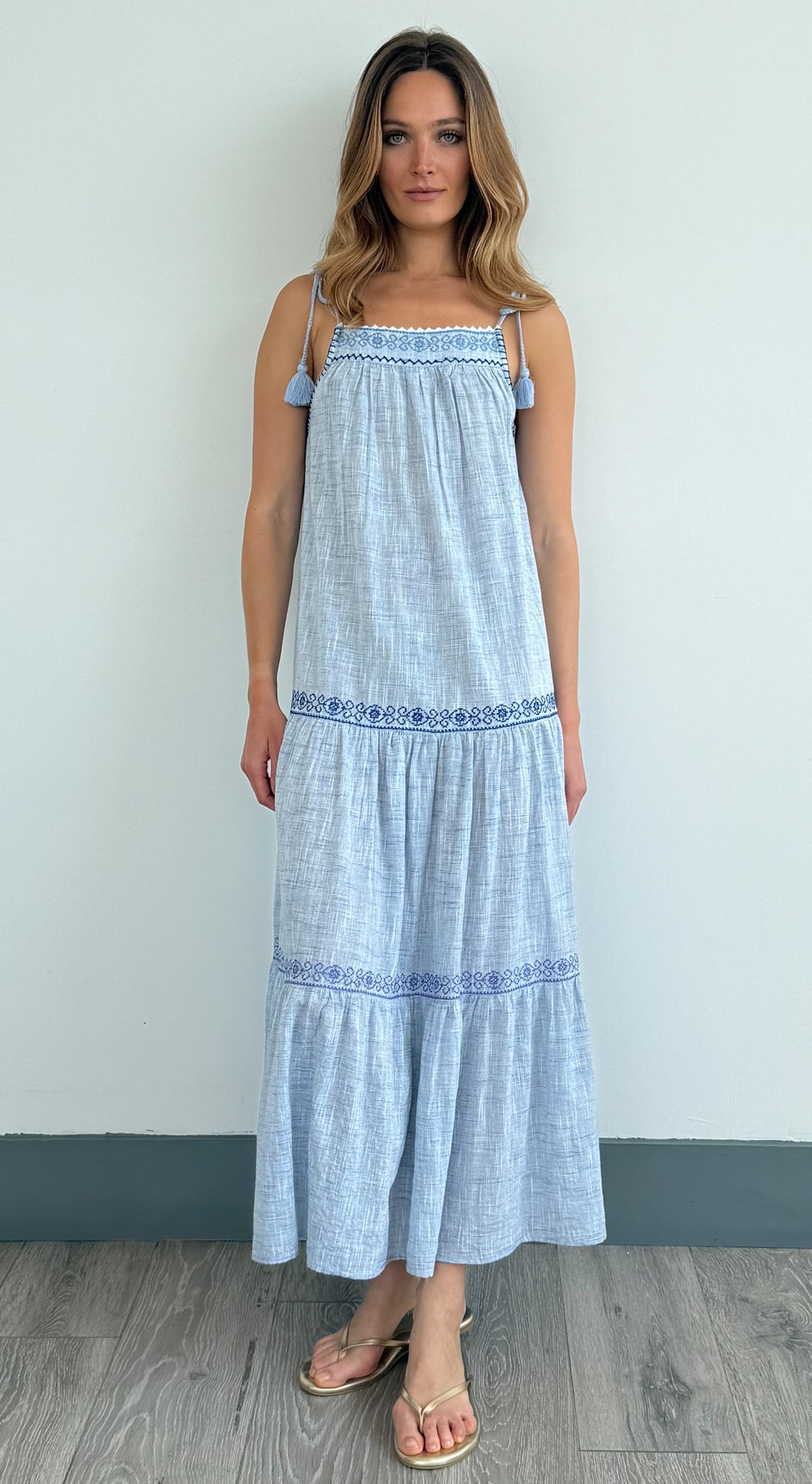 Rose and Rose Maple Sundress Blue