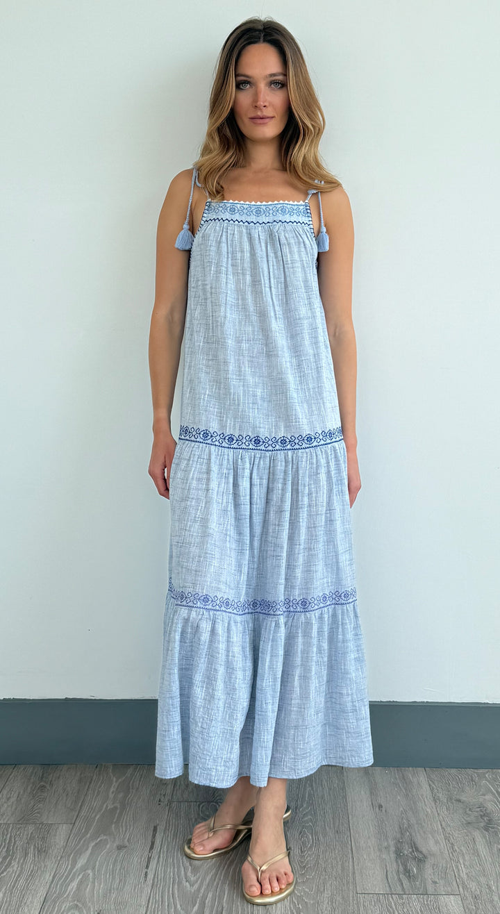 Rose and Rose Maple Sundress Blue