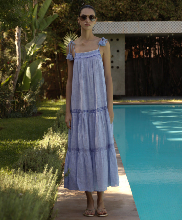 Rose and Rose Maple Sundress Blue