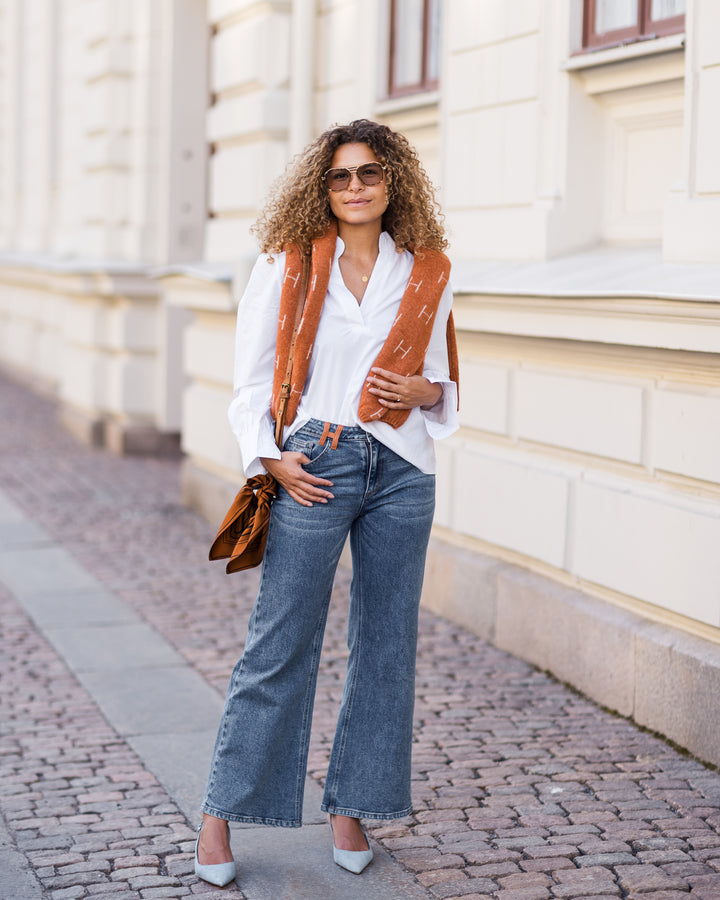 MEGAN DENIM WIDE LEG PANTS