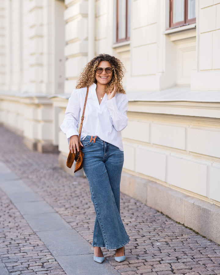 MIE POPLIN BLOUSE WHITE