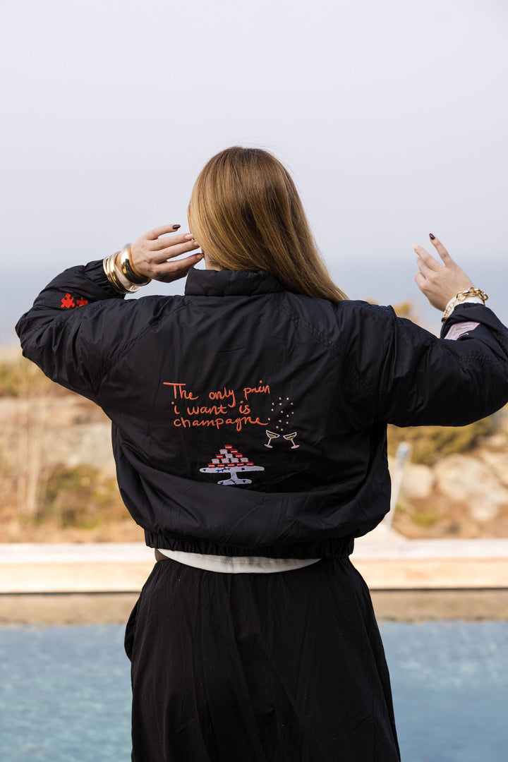 WAUW Mi Amore Bomber Jacket Black