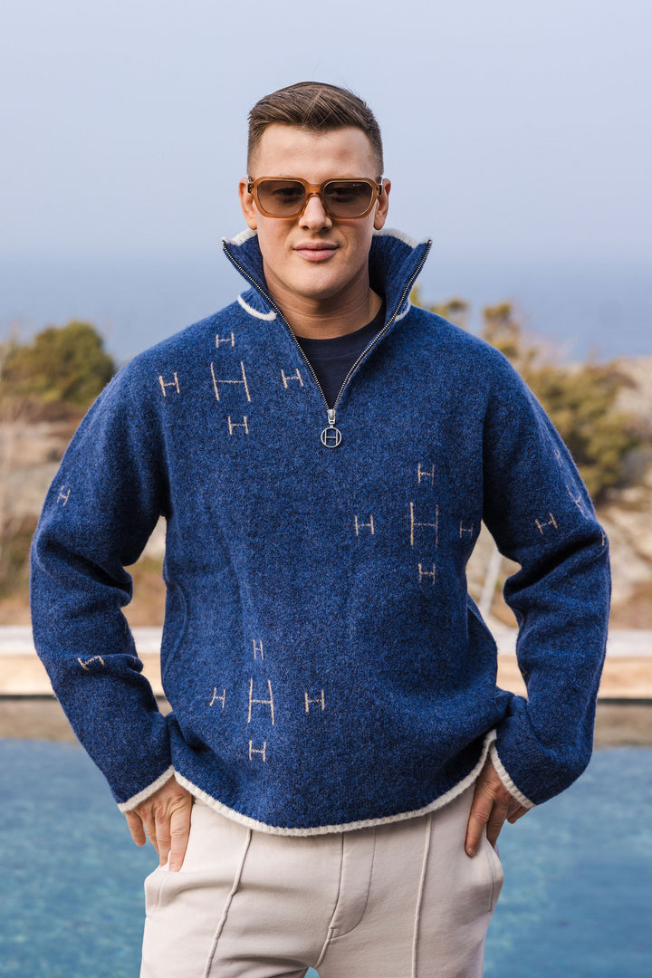 HÉST Iben Half Zip True Navy