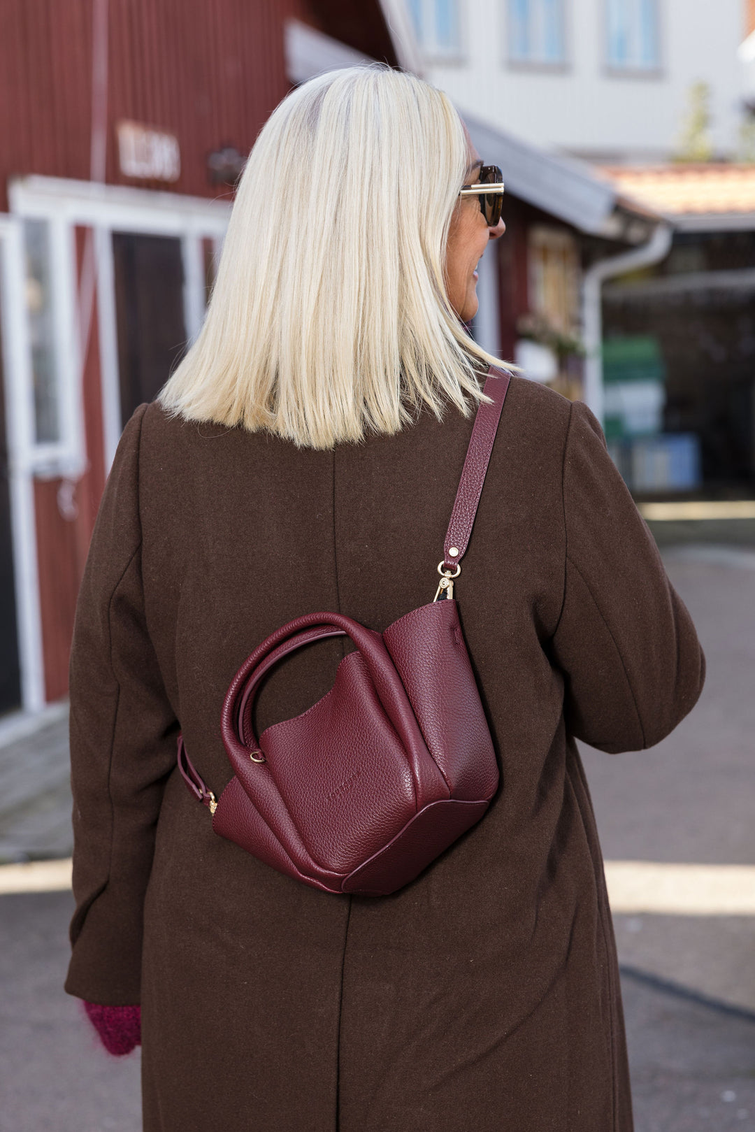 Cowhide Leather small Size Crossbody