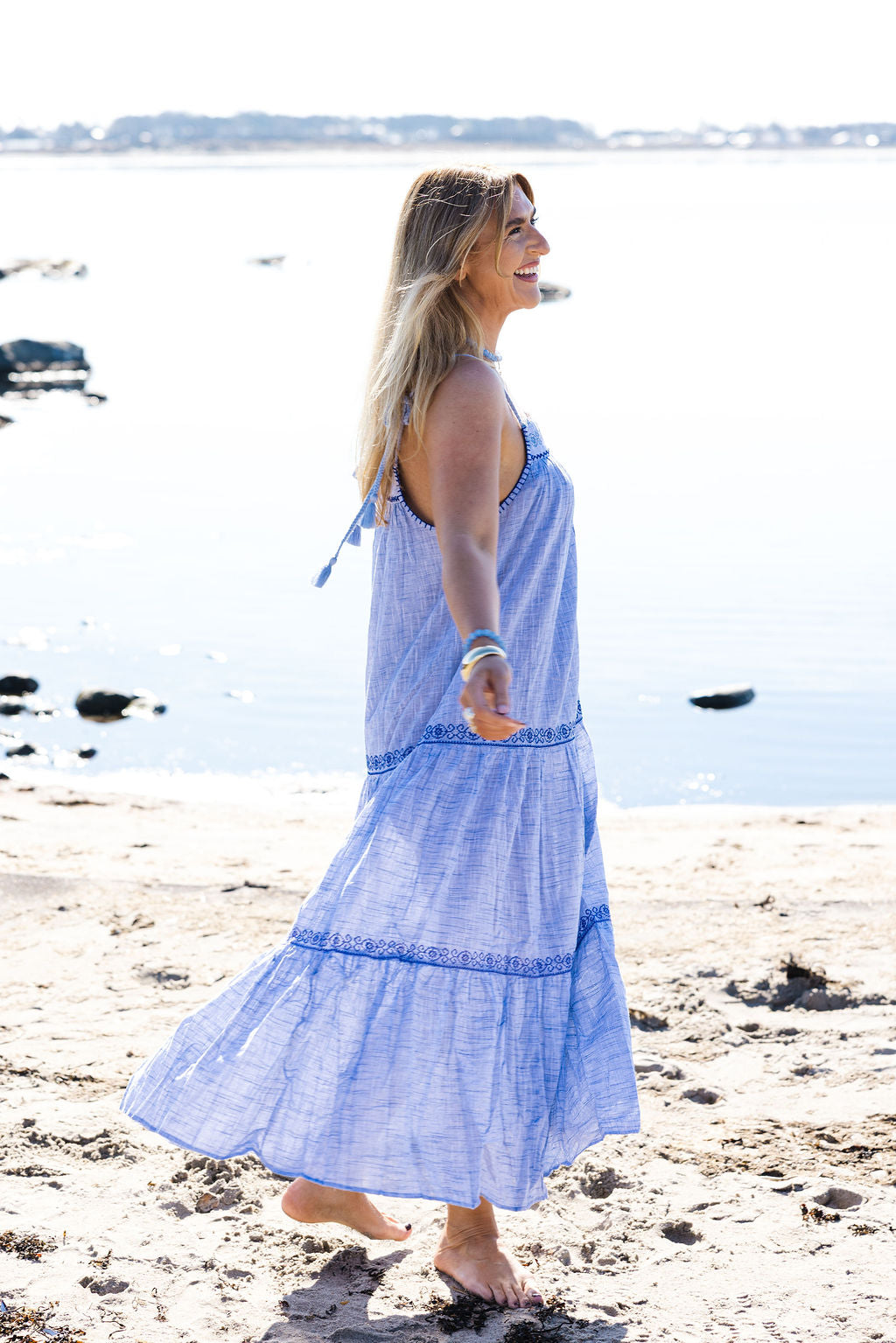 Rose and Rose Maple Sundress Blue