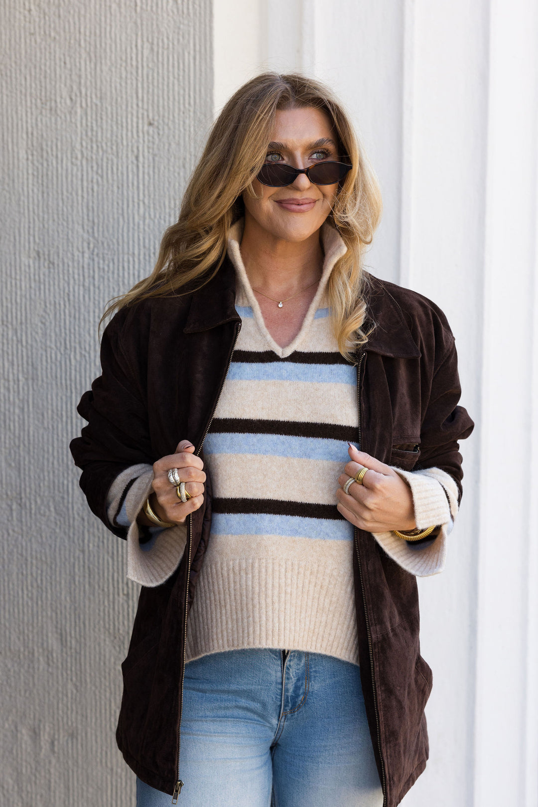 LIZ SWEATER 6514 Light Beige Melange
