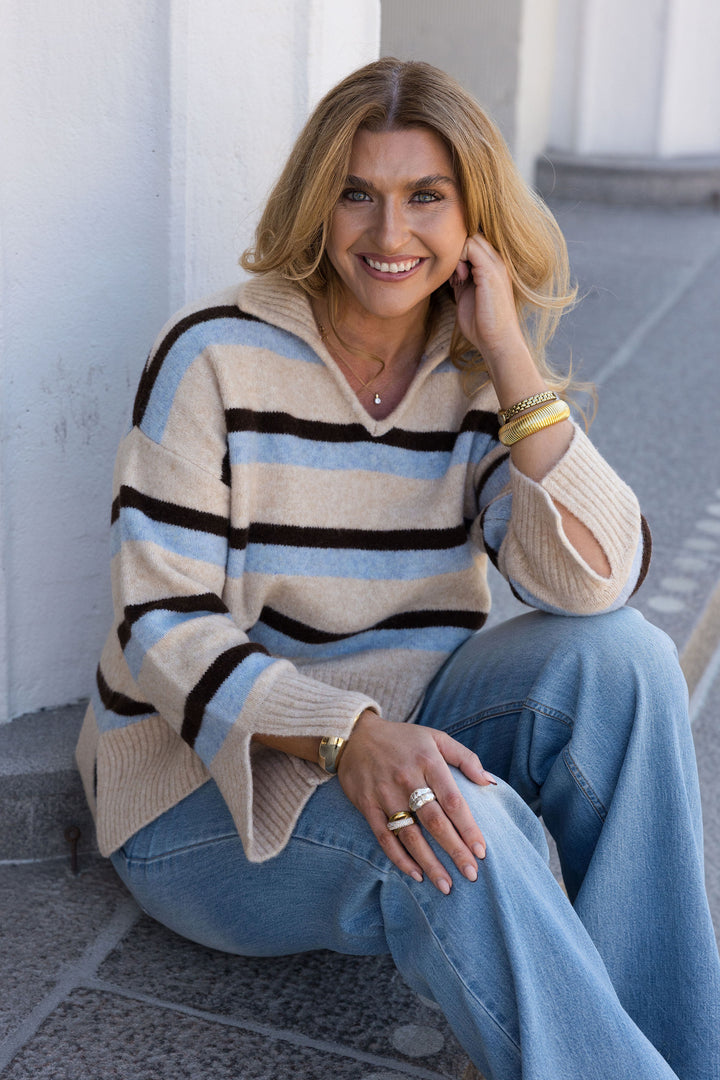 LIZ SWEATER 6514 Light Beige Melange