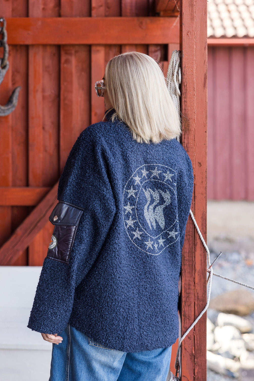 CAYA NINI HALF ZIP Navy