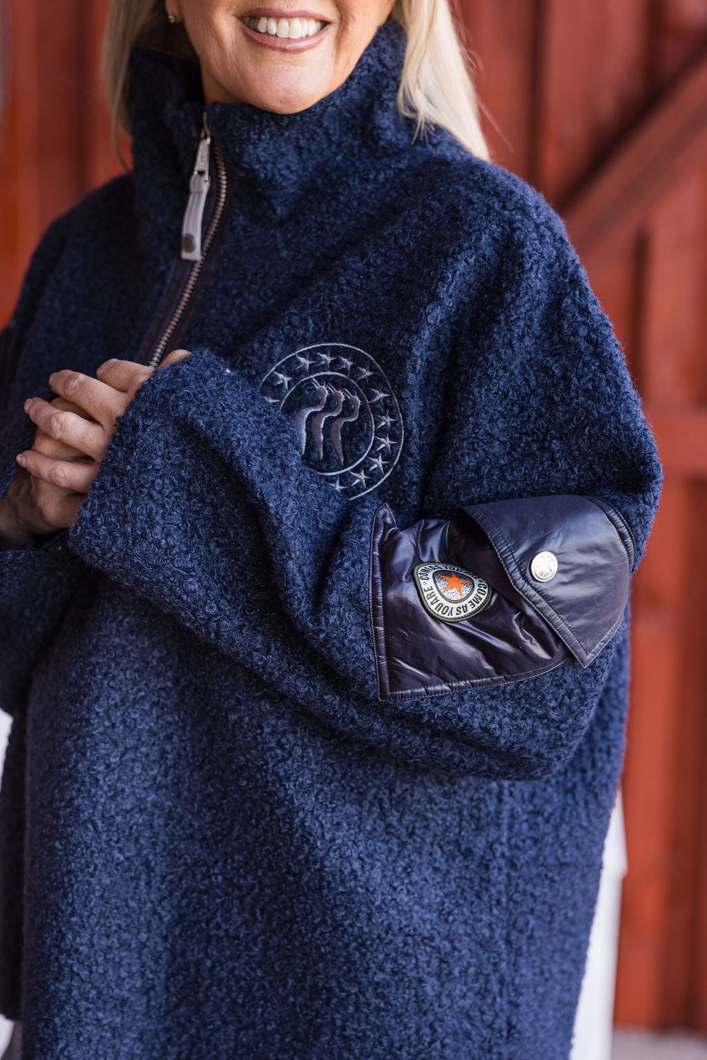 CAYA NINI HALF ZIP Navy