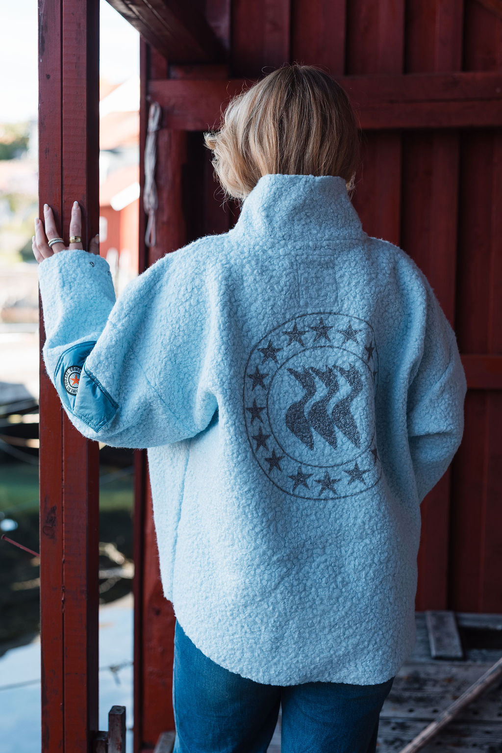CAYA NINI HALF ZIP Light Blue