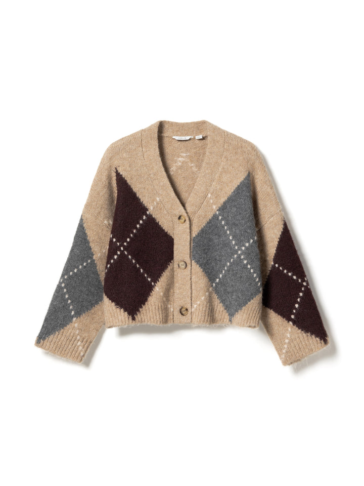 Noella Laiana Knit Cardigan Sand Melange