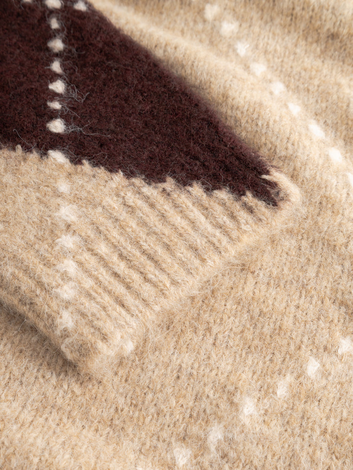 Noella Laiana Knit Cardigan Sand Melange