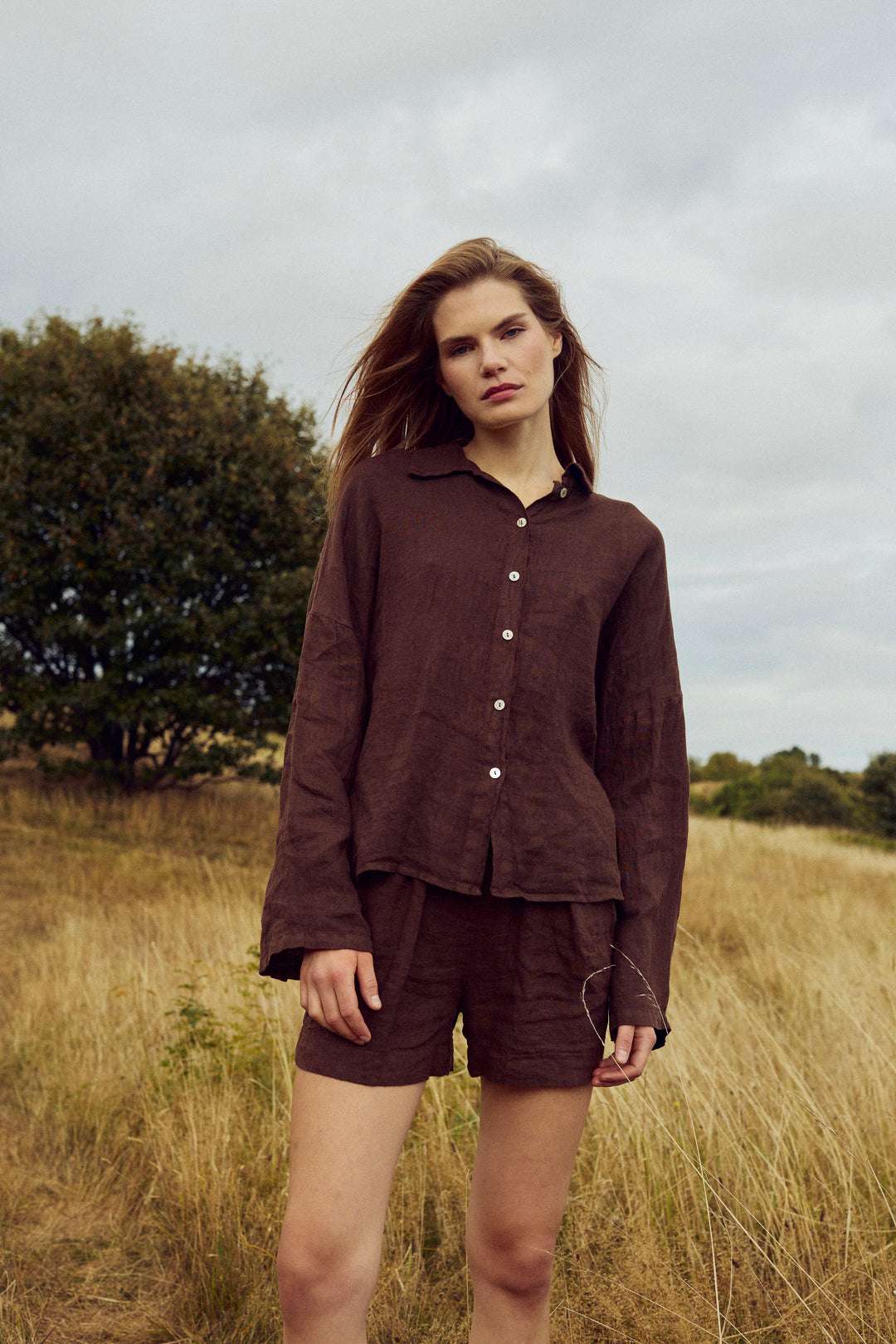 Noella Leanora Shirt Chocolate
