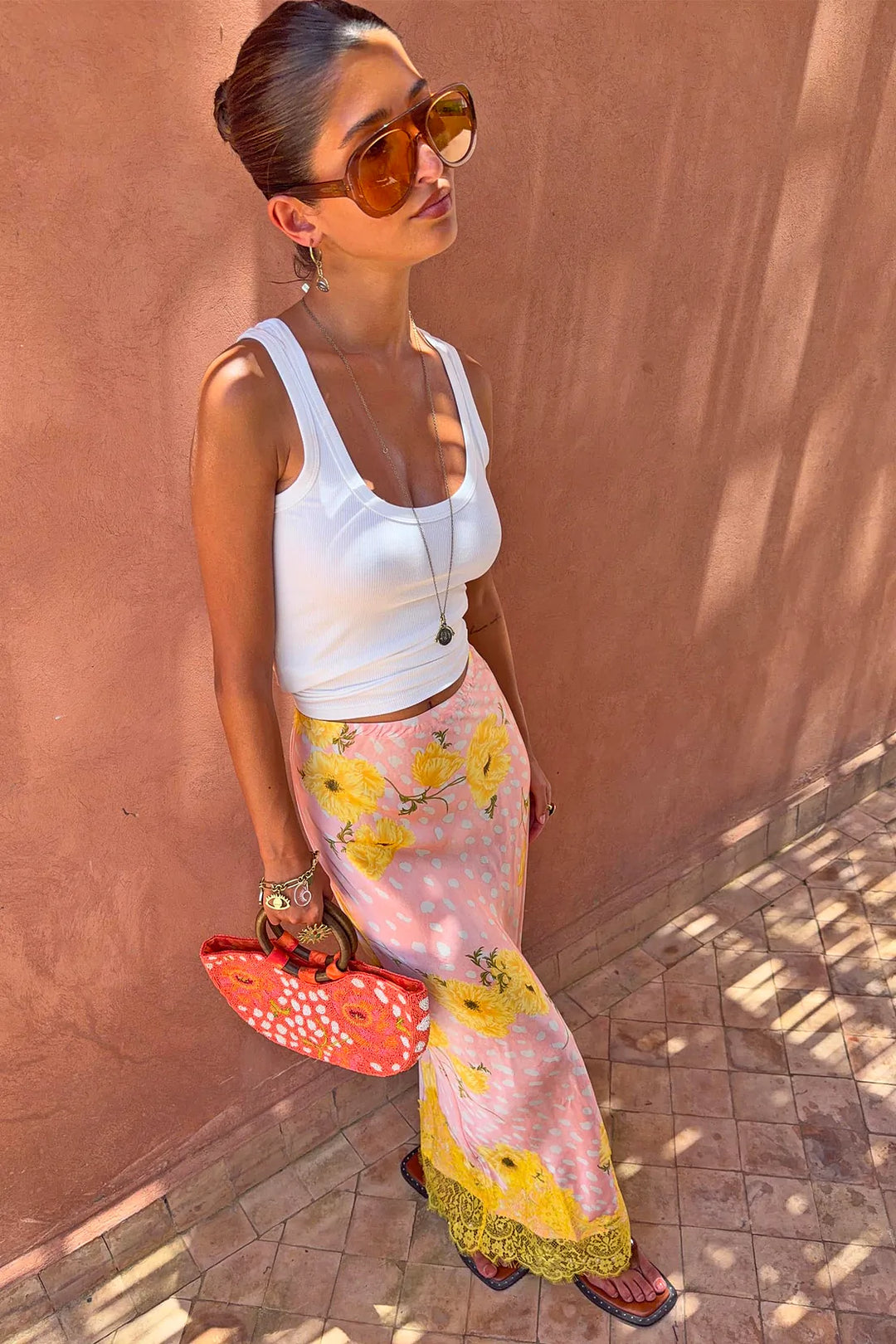 Never Fully Dressed Pink Fawn Poppy Maeva Skirt