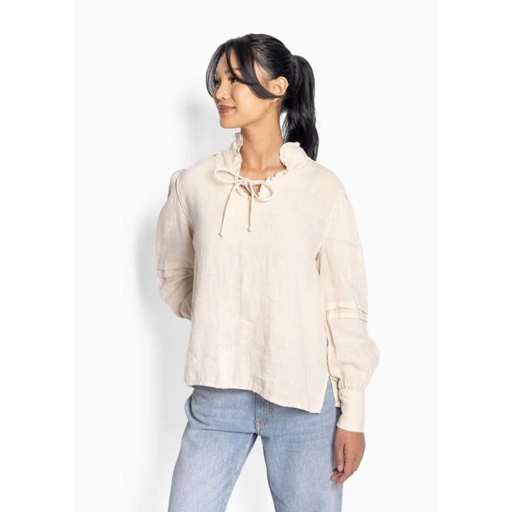 HÉST SARI Linen BLOUSE SUMMER SAND