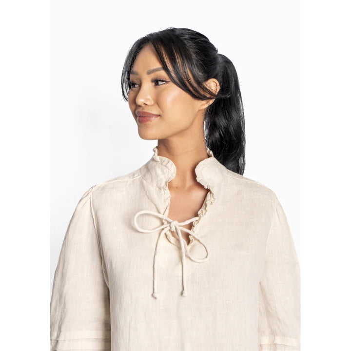 HÉST SARI Linen BLOUSE SUMMER SAND