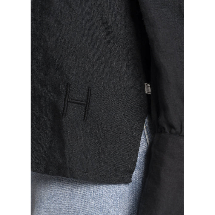 HÉST SARI Linen BLOUSE BLACK