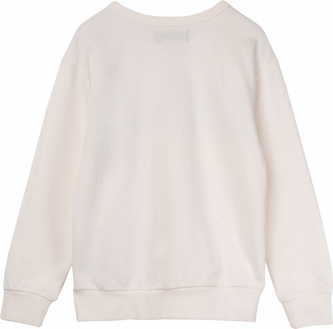 REPLAY & SONS SWEATSHIRT WITH MAXI-LETTERING WHite