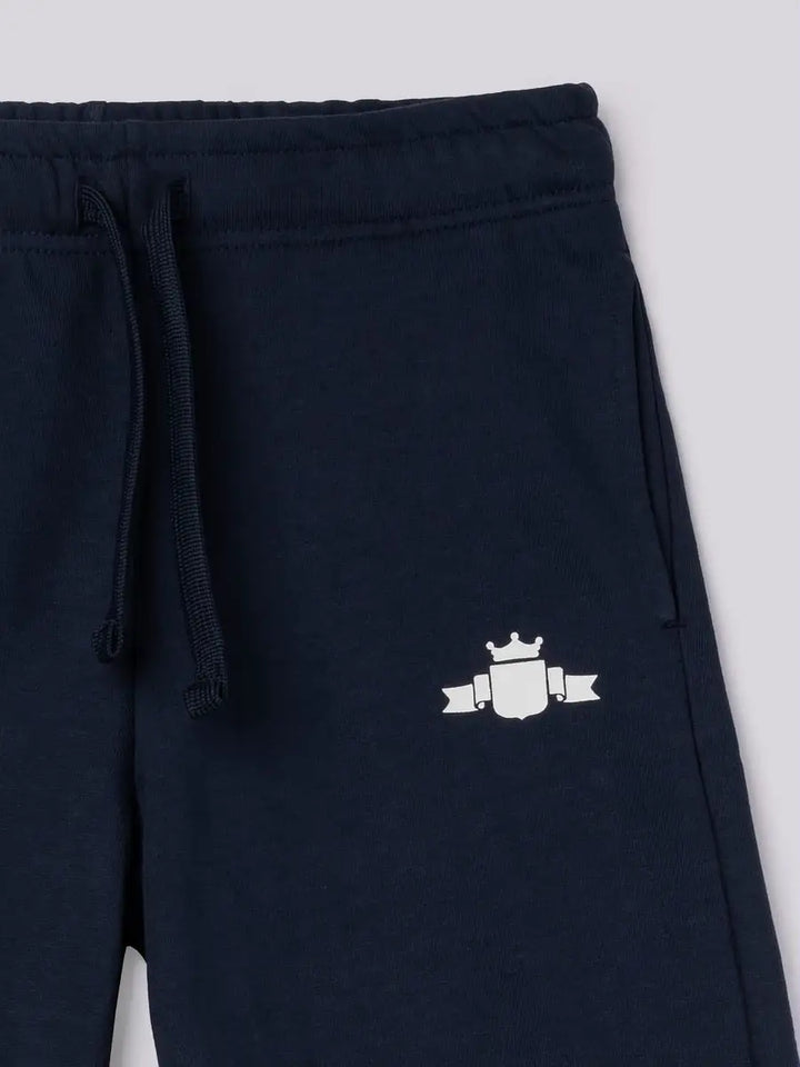 REPLAY & SONS COTTON SHORTS WITH LETTERING PRINT