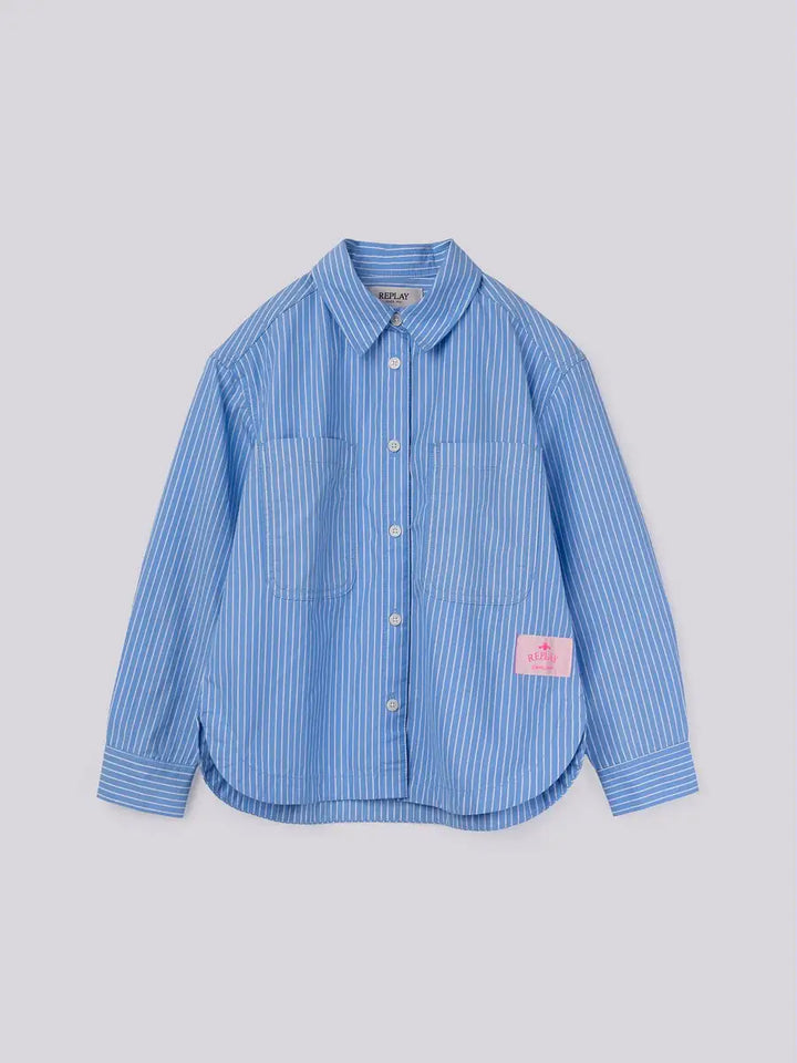 REPLAY & SONS STRIPED COTTON SHIRT