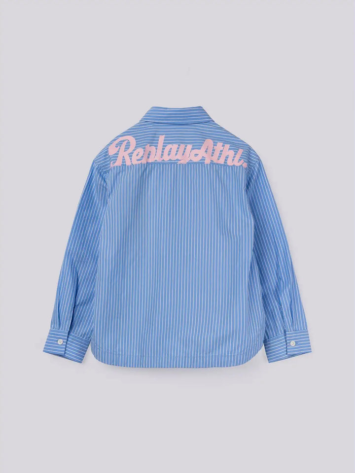 REPLAY & SONS STRIPED COTTON SHIRT