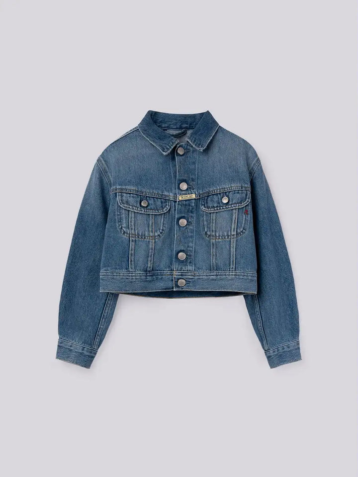 REPLAY & SONS DENIM JACKET WITH POCKETS