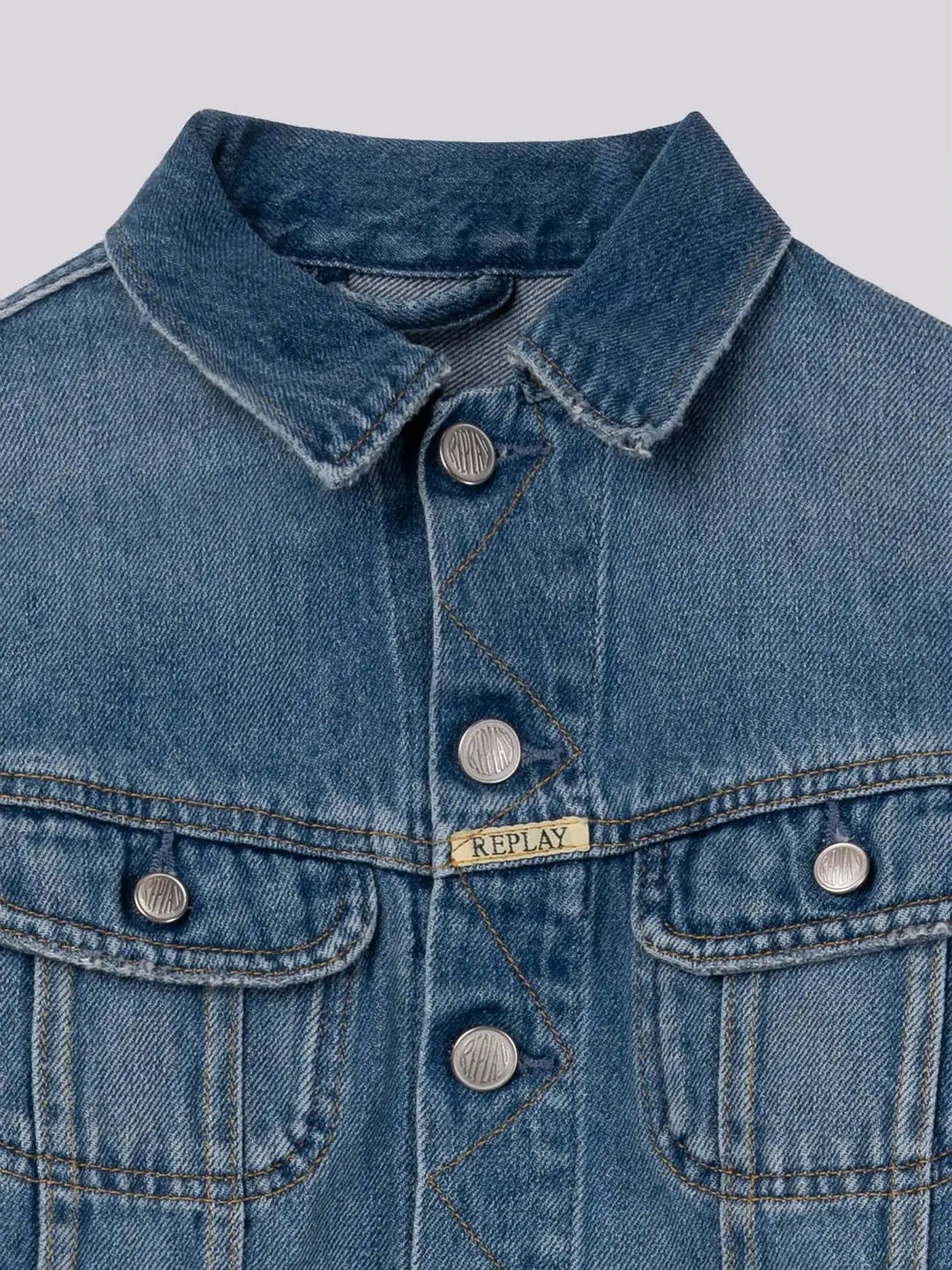 REPLAY & SONS DENIM JACKET WITH POCKETS