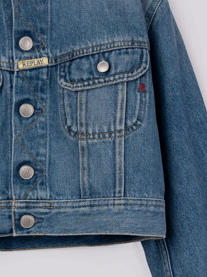 REPLAY & SONS DENIM JACKET WITH POCKETS