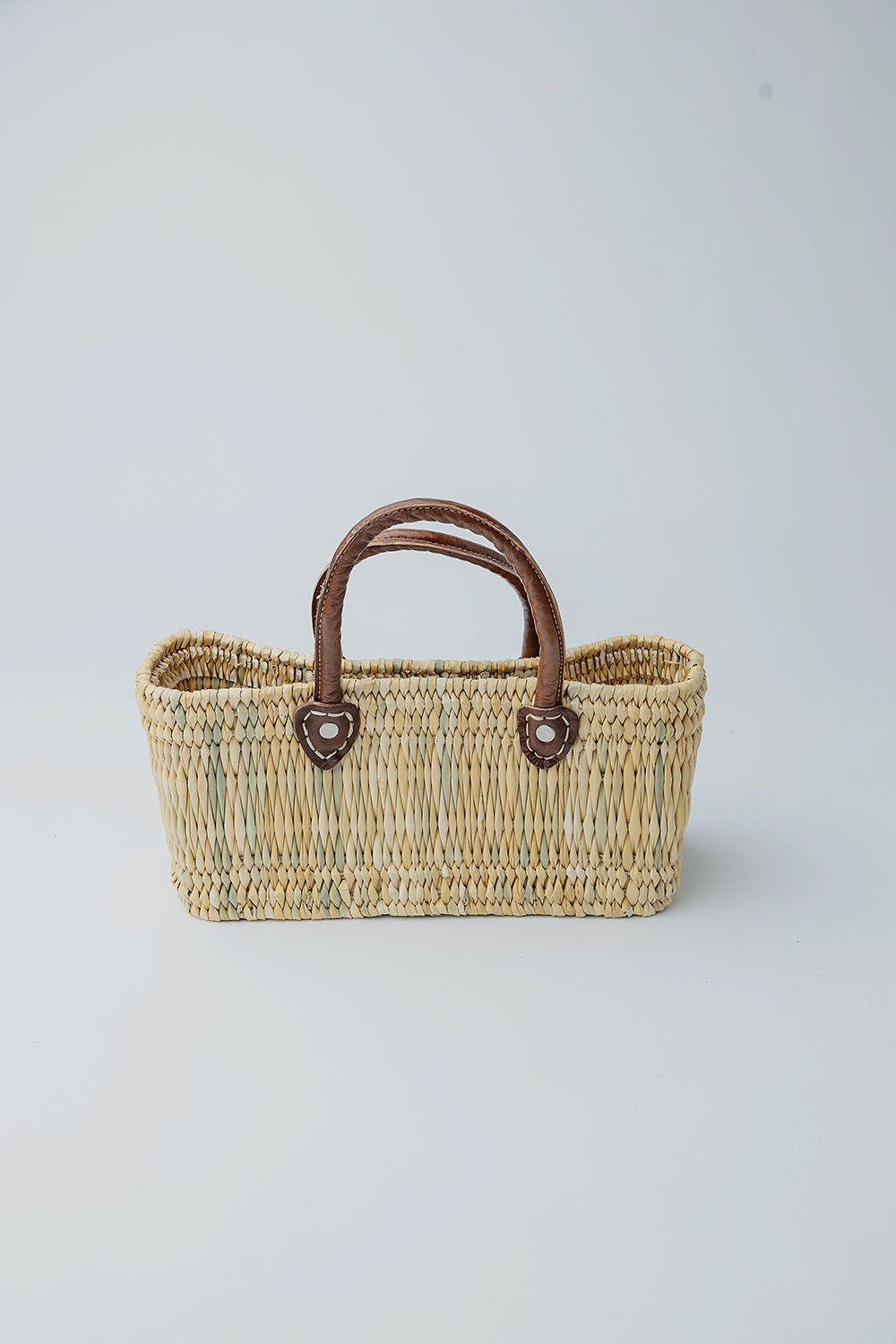 BOW19 STRAW BAG SQUARE LOW