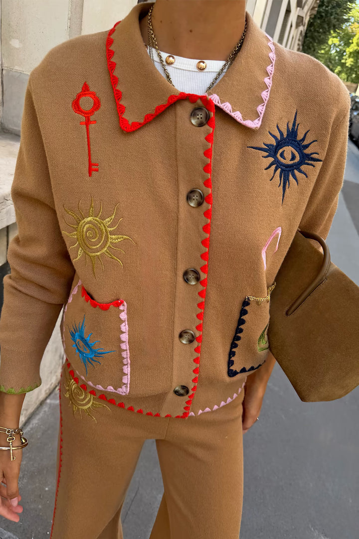 Tan Casablanca Cardigan