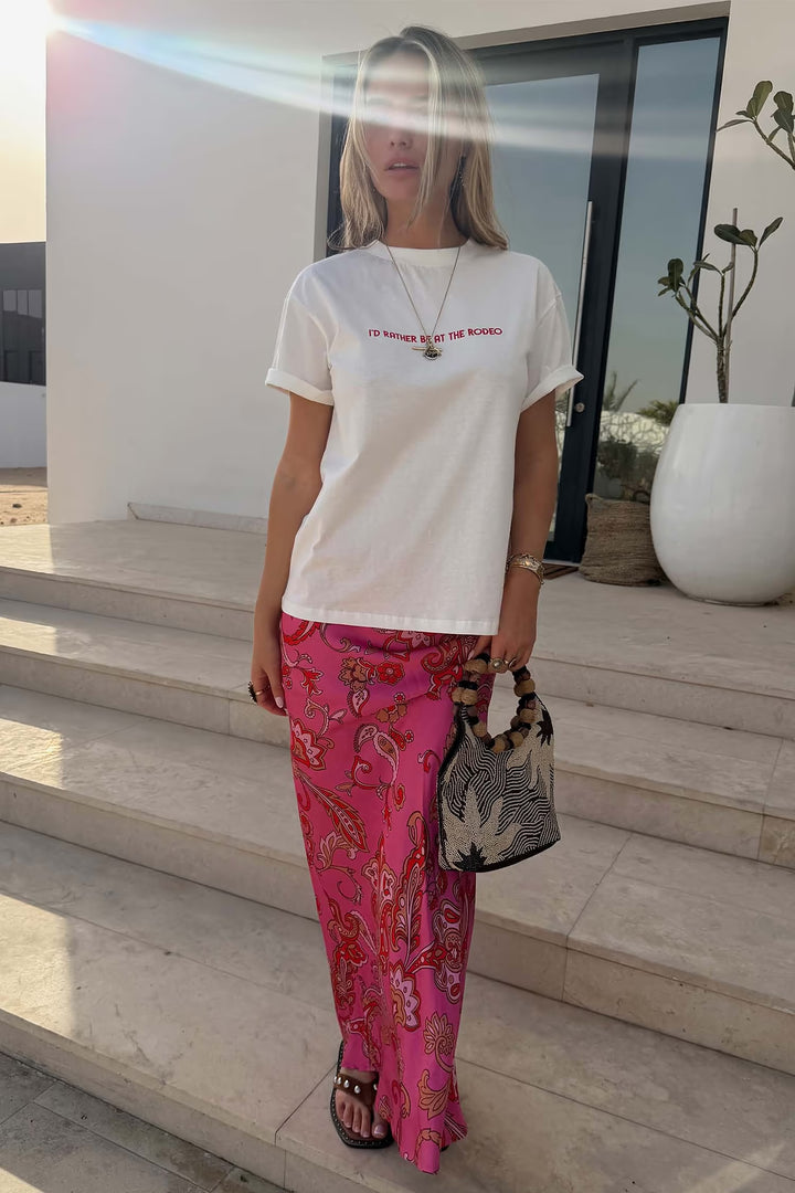 Never Fully Dressed White Rodeo T-shirt