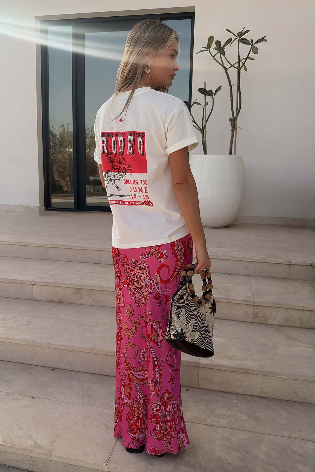 Never Fully Dressed White Rodeo T-shirt