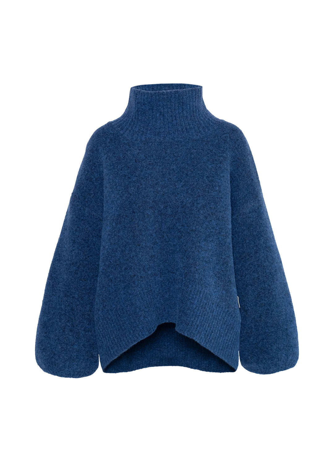 Hést Patch Short Sweater True Navy