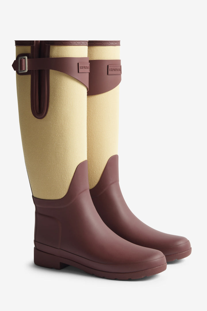 WOMENS REFINED TALL CANVAS BOOT PORT ROYALE