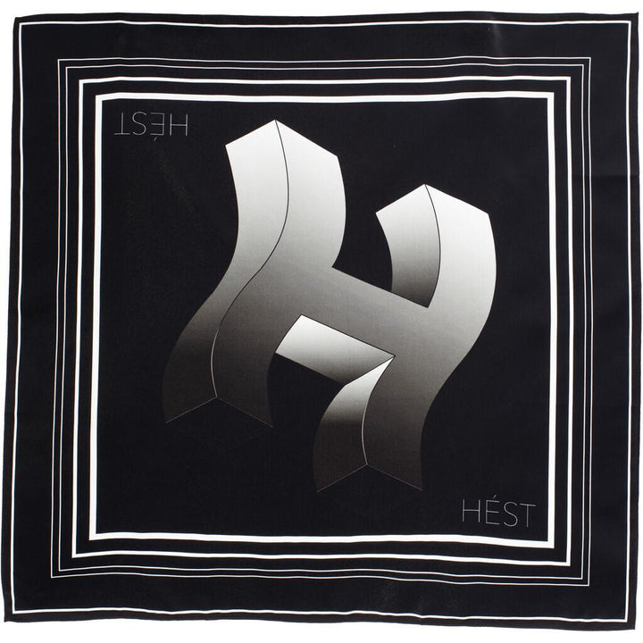 BILBAO SILK SCARF SMALL BLACK