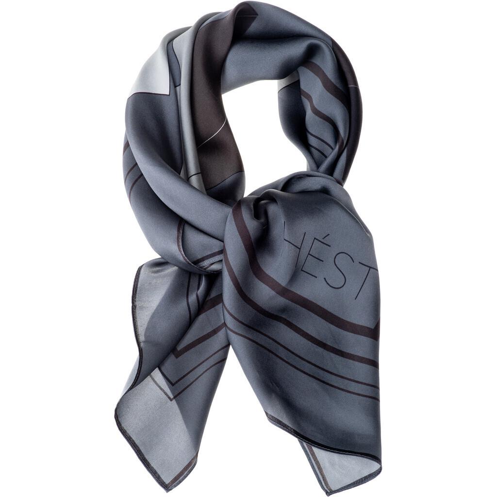 BILBAO SILK SCARF SMALL GREY