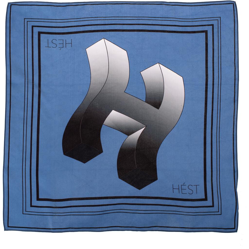 BILBAO SILK SCARF SMALL BLUE