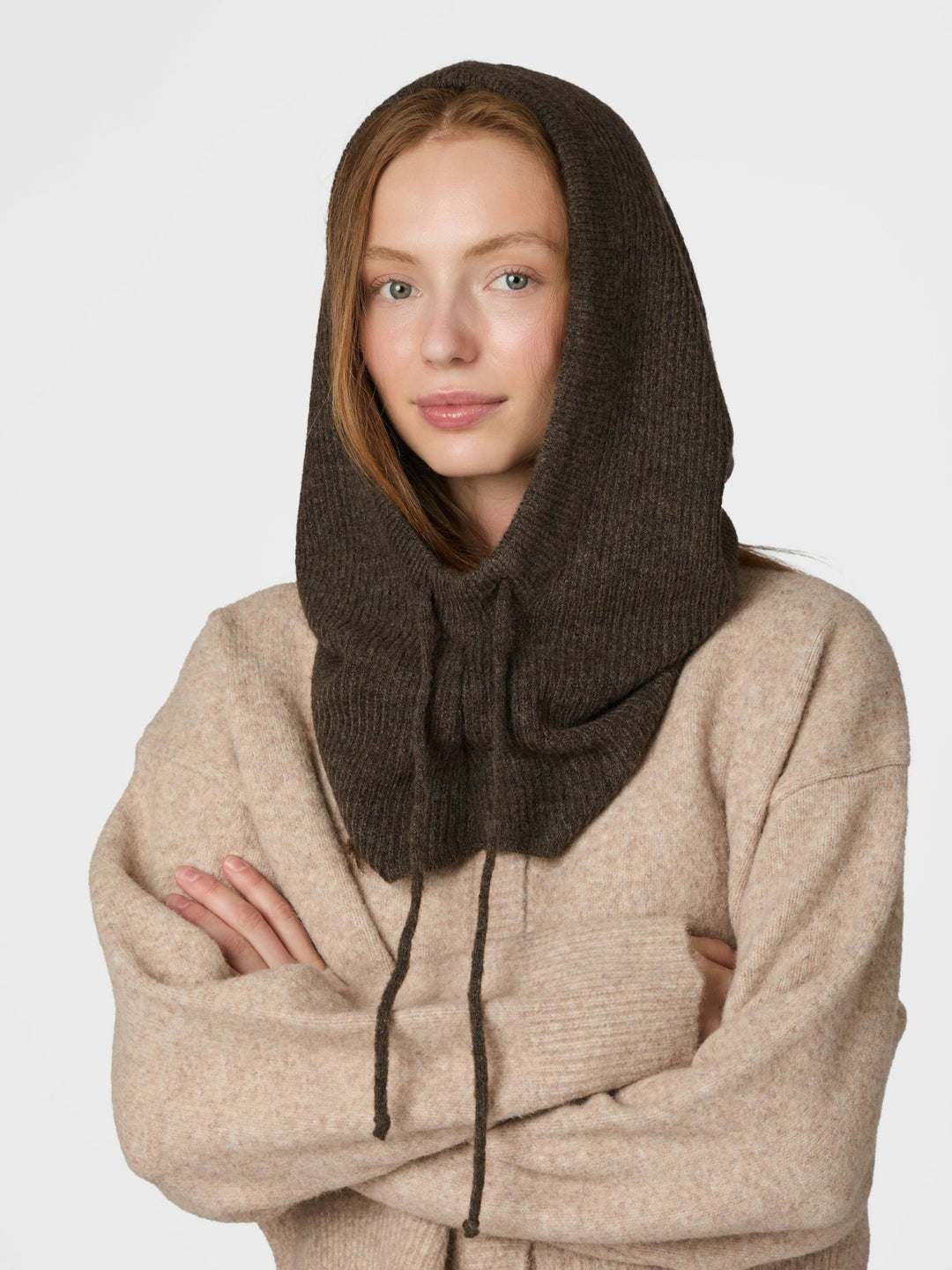 Neo Noir Madita Knit Balaclava Brown