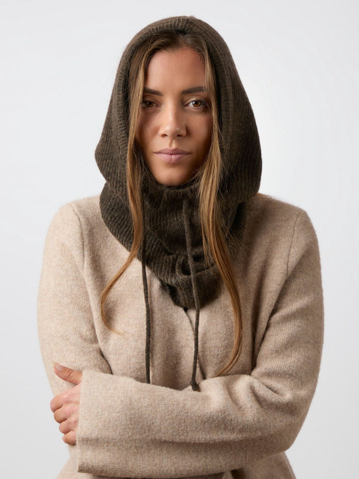 Neo Noir Madita Knit Balaclava Brown
