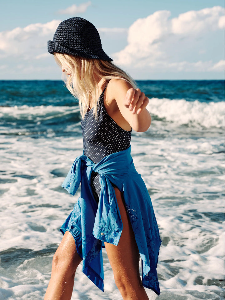Becksöndergaard Strachet Saverina Straw Hat Indigo