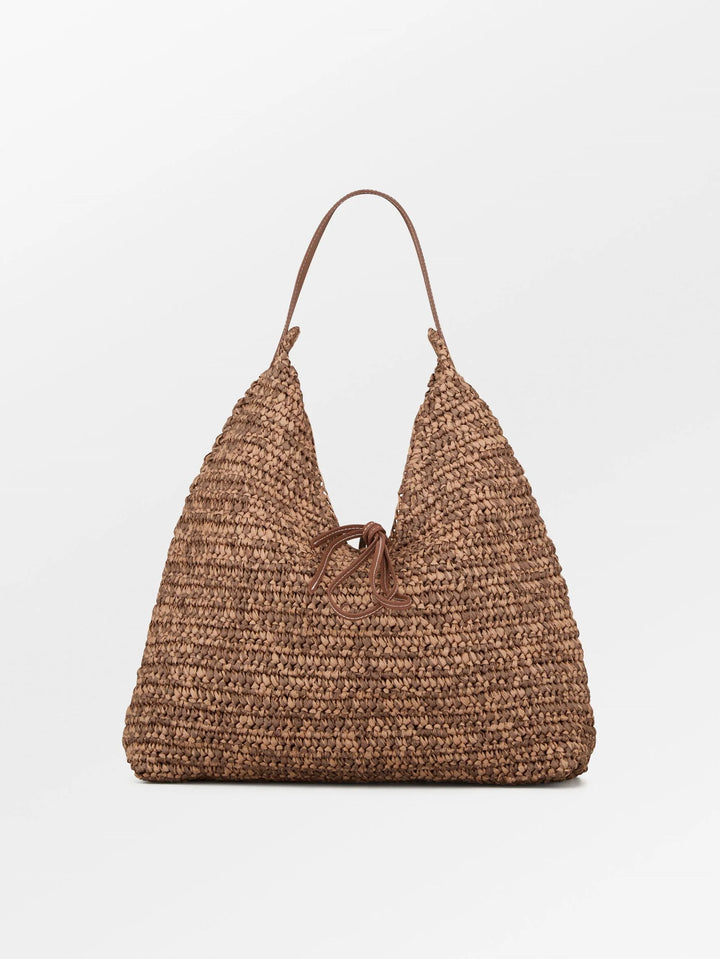Becksöndergaard Paper Straw Siena Bag Mocha Brown