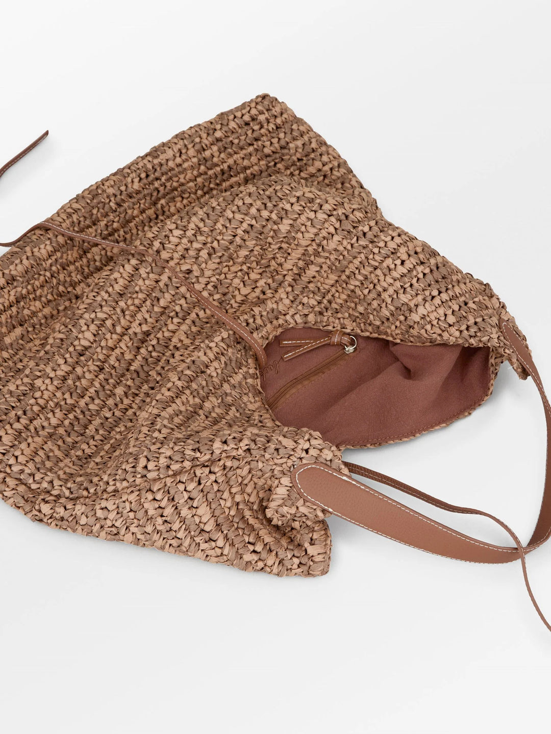 Becksöndergaard Paper Straw Siena Bag Mocha Brown