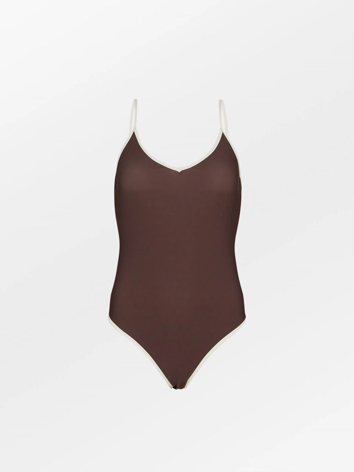 Becksöndergaard Contrast Bea Swimsuit Brown
