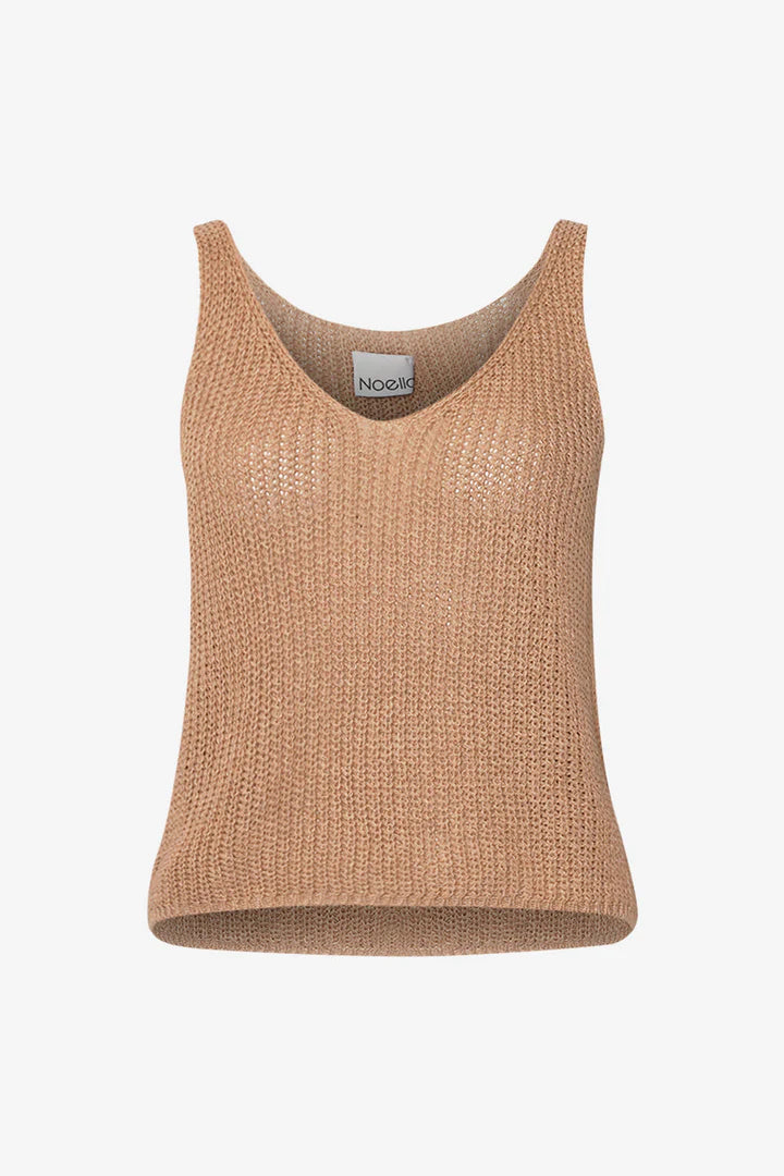 Noella Louisa Knit Top Oyster Melange
