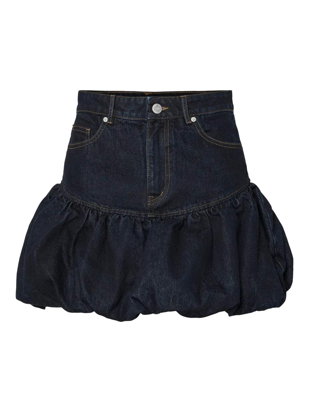 YAS BROOKE HMW DENIM BUBBLE SKIRT