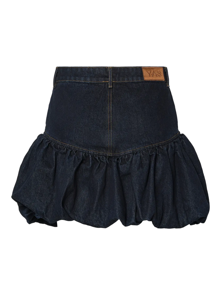 YAS BROOKE HMW DENIM BUBBLE SKIRT