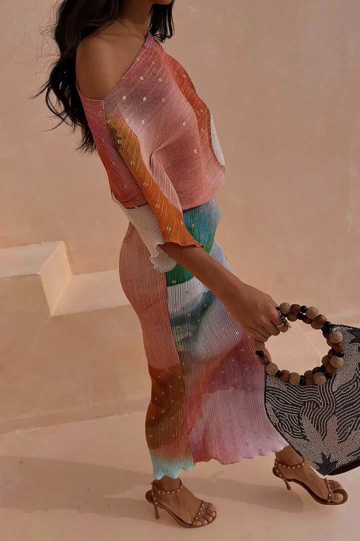 Never Fully Dressed Abstract Tilly Dress